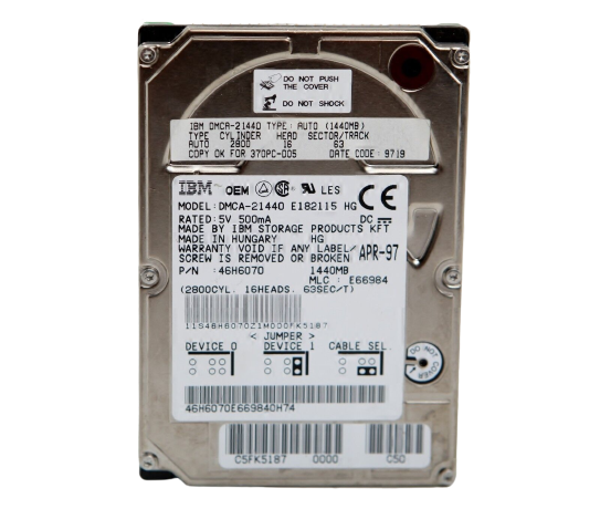 655-0476 - 1.44GB Hard Drive