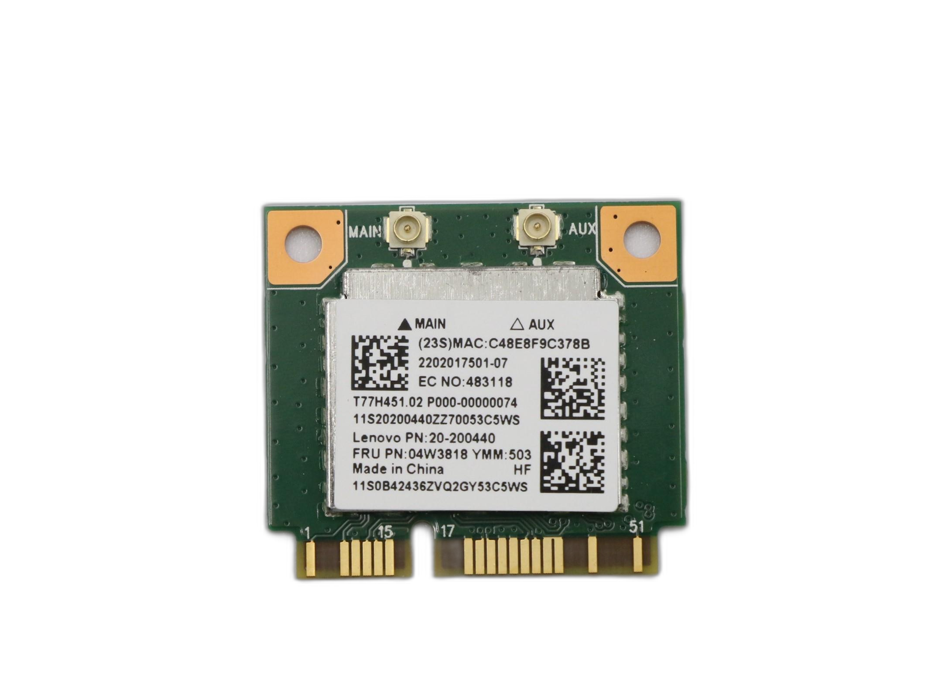 NC.23611.011 - LAN Wireless 802.11bgn + BT Wireless Card