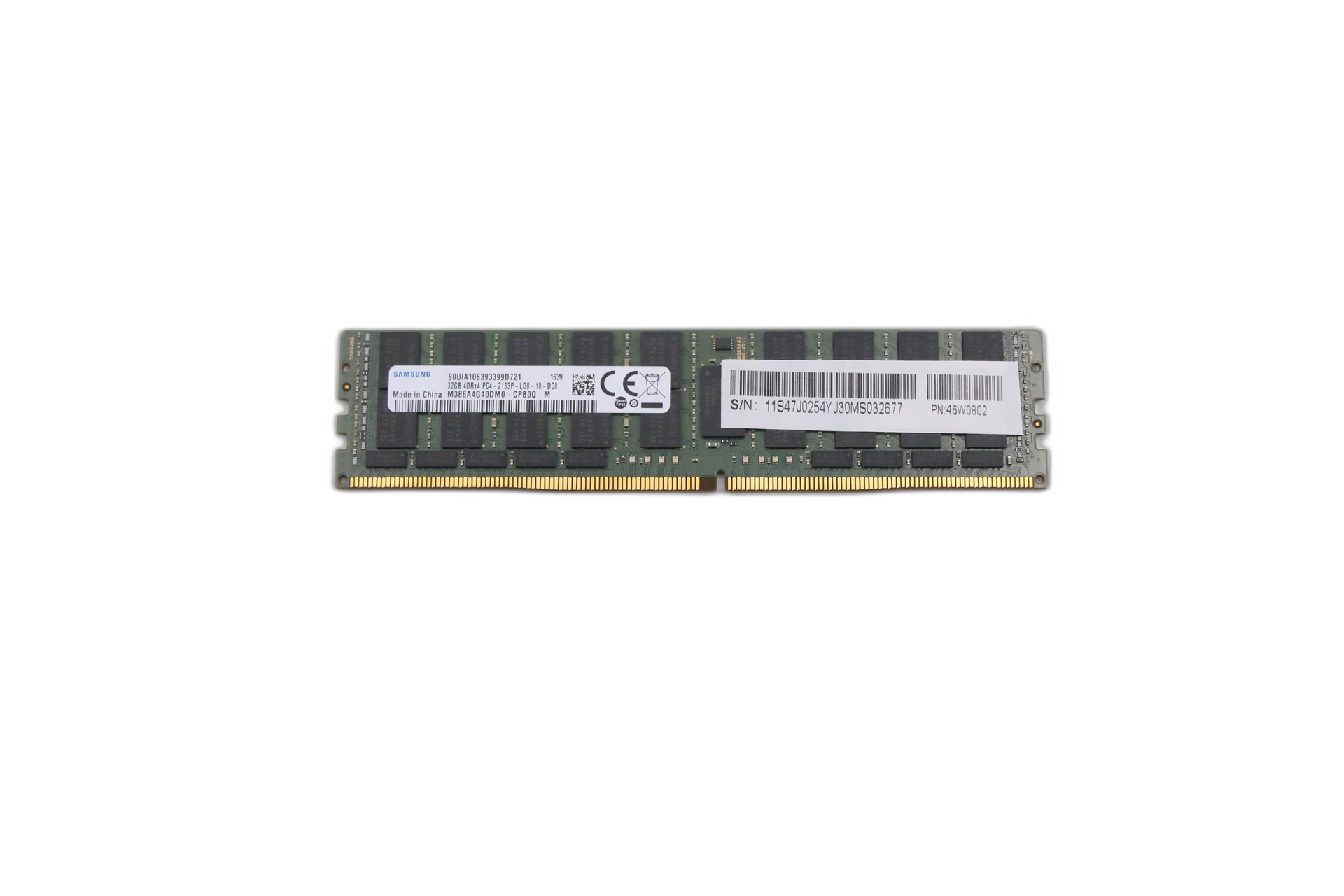 726722-B21 - 32GB (1x32GB) 32GB Memory Module (4RX4 PC4-2133P L KIT)