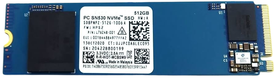 847109-016 - 512GB SSD 256GB Hard Drive