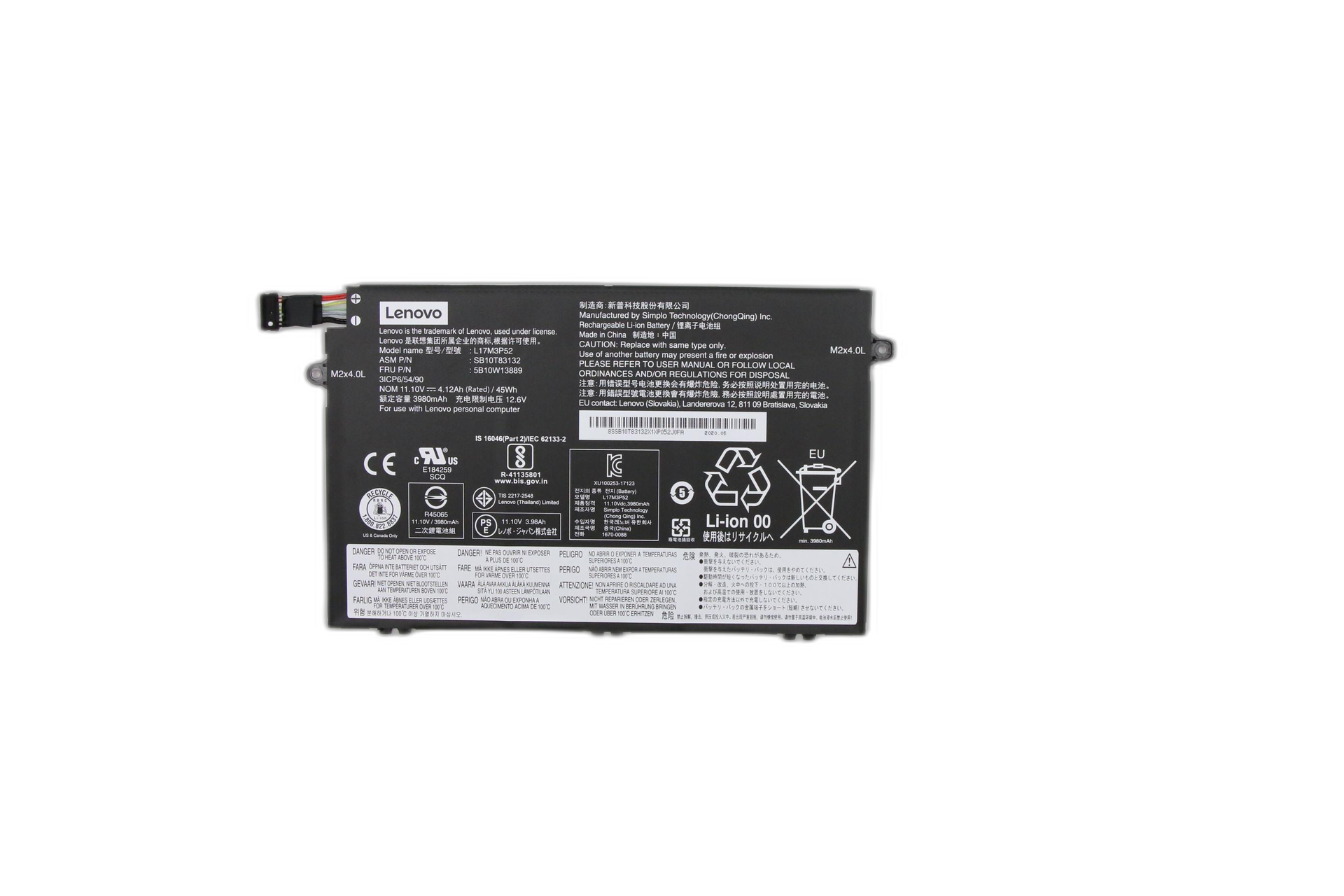01AV448 - 3c, 45Wh, LIION, Battery (CXP)