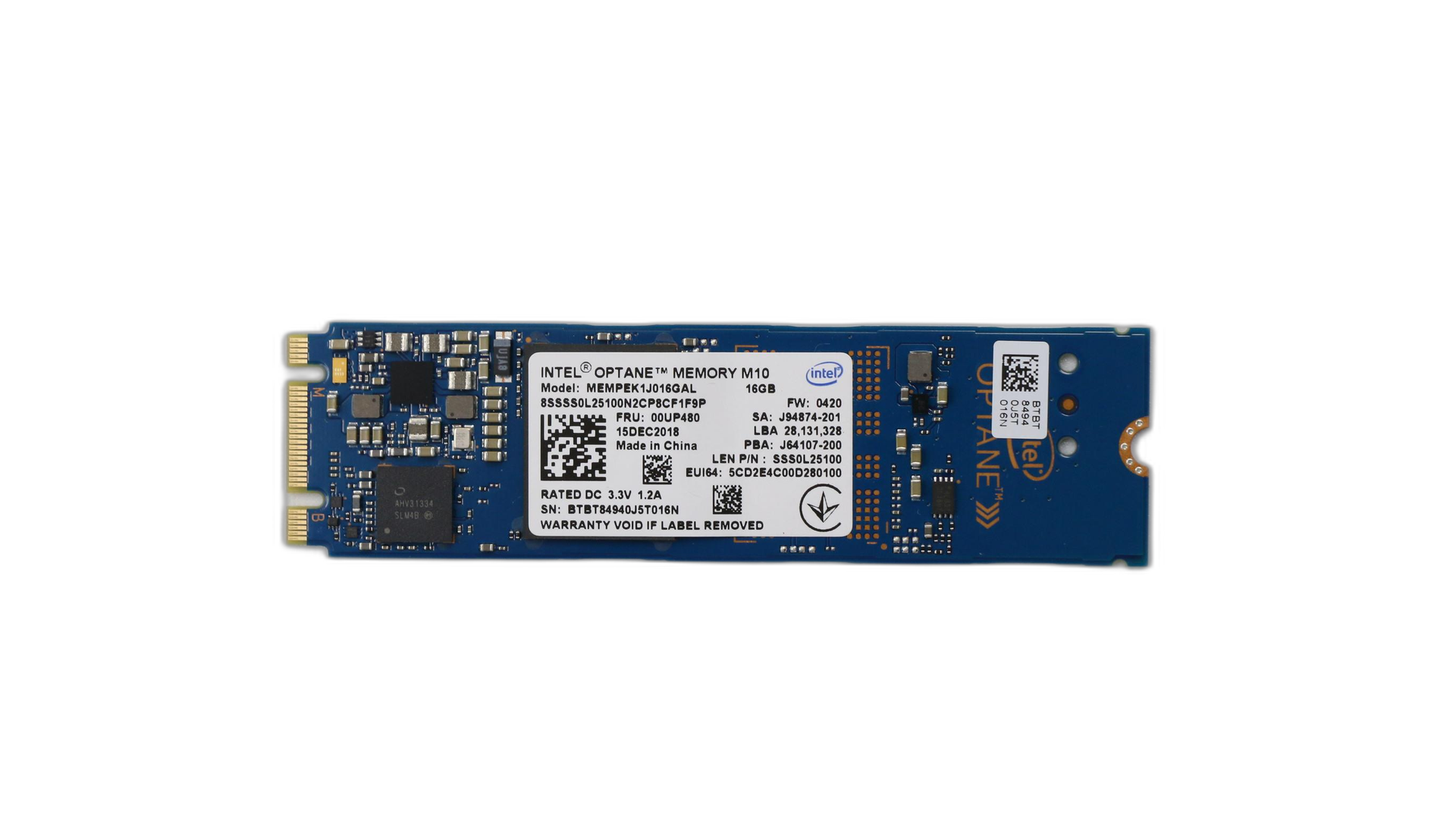 939395-850 - SSD Hard Drive HDD 16GB m.2 Nvme pcie-3x2 tlc
